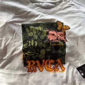RVCA women’s boyfriend cropped Tee II - M